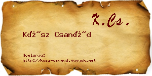 Kósz Csanád névjegykártya